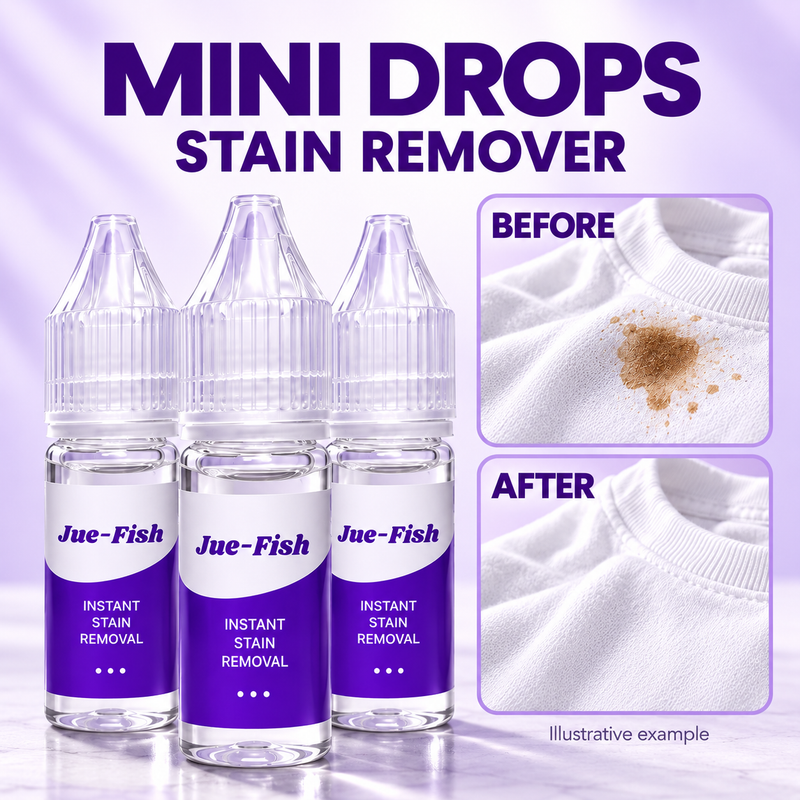 Jue-Fish Stain Remover Mini Drops 3 pack